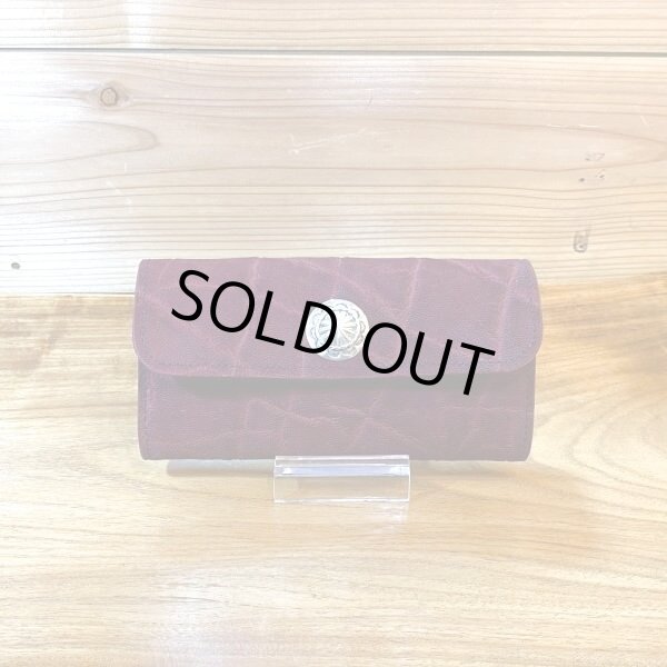 画像1: 長財布（エレファントレザー（象革）） (1)